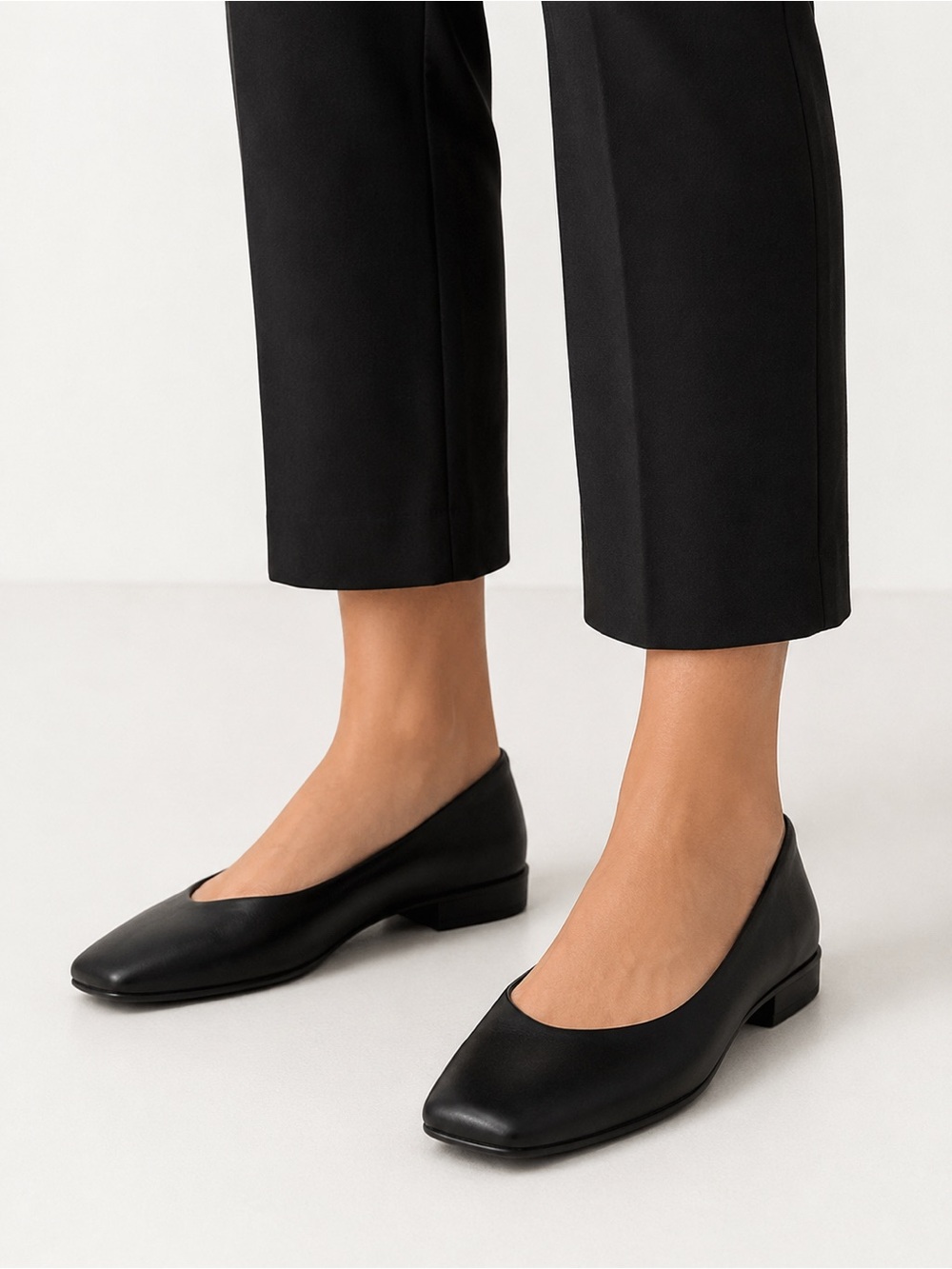 Seychelles Black Classic Leather Ballet Flats